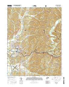 Elkins West Virginia Current topographic map, 1:24000 scale, 7.5 X 7.5 Minute, Year 2016