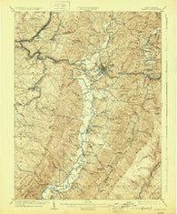 Elkins West Virginia Historical topographic map, 1:62500 scale, 15 X 15 Minute, Year 1909