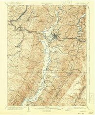 Elkins West Virginia Historical topographic map, 1:62500 scale, 15 X 15 Minute, Year 1909