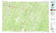 Elkins West Virginia Historical topographic map, 1:100000 scale, 30 X 60 Minute, Year 1981