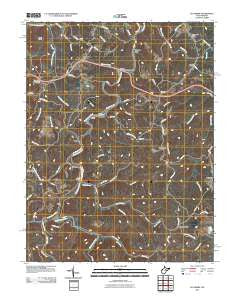 Ellamore West Virginia Historical topographic map, 1:24000 scale, 7.5 X 7.5 Minute, Year 2011