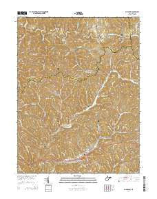 Ellenboro West Virginia Historical topographic map, 1:24000 scale, 7.5 X 7.5 Minute, Year 2014
