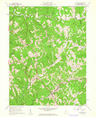 Ellenboro West Virginia Historical topographic map, 1:24000 scale, 7.5 X 7.5 Minute, Year 1961