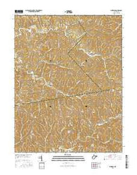 Elmwood West Virginia Current topographic map, 1:24000 scale, 7.5 X 7.5 Minute, Year 2016