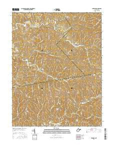 Elmwood West Virginia Current topographic map, 1:24000 scale, 7.5 X 7.5 Minute, Year 2016