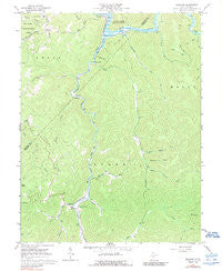 Erbacon West Virginia Historical topographic map, 1:24000 scale, 7.5 X 7.5 Minute, Year 1967