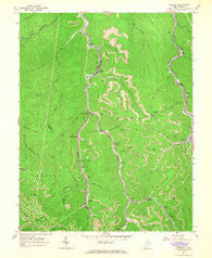 Eskdale West Virginia Historical topographic map, 1:24000 scale, 7.5 X 7.5 Minute, Year 1965