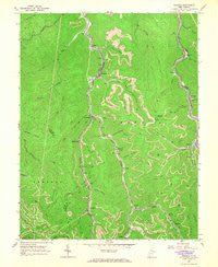 Eskdale West Virginia Historical topographic map, 1:24000 scale, 7.5 X 7.5 Minute, Year 1965