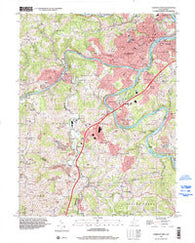 Fairmont West West Virginia Historical topographic map, 1:24000 scale, 7.5 X 7.5 Minute, Year 1997