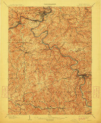 Fairmont West Virginia Historical topographic map, 1:62500 scale, 15 X 15 Minute, Year 1902
