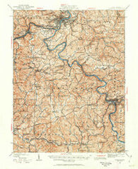 Fairmont West Virginia Historical topographic map, 1:62500 scale, 15 X 15 Minute, Year 1923