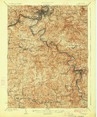 Fairmont West Virginia Historical topographic map, 1:62500 scale, 15 X 15 Minute, Year 1926