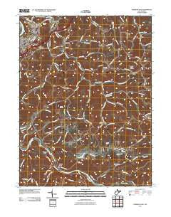 Fairmont East West Virginia Historical topographic map, 1:24000 scale, 7.5 X 7.5 Minute, Year 2011