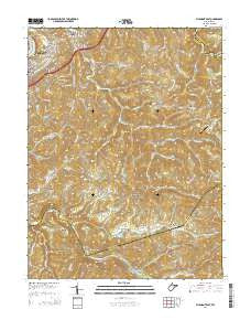 Fairmont East West Virginia Historical topographic map, 1:24000 scale, 7.5 X 7.5 Minute, Year 2014