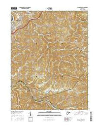 Fairmont East West Virginia Current topographic map, 1:24000 scale, 7.5 X 7.5 Minute, Year 2016