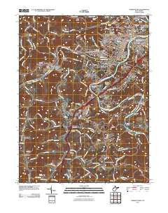 Fairmont West West Virginia Historical topographic map, 1:24000 scale, 7.5 X 7.5 Minute, Year 2011