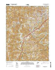 Fairmont West West Virginia Historical topographic map, 1:24000 scale, 7.5 X 7.5 Minute, Year 2014