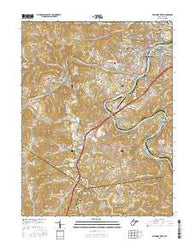 Fairmont West West Virginia Current topographic map, 1:24000 scale, 7.5 X 7.5 Minute, Year 2016