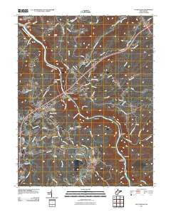 Fayetteville West Virginia Historical topographic map, 1:24000 scale, 7.5 X 7.5 Minute, Year 2011