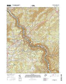 Fayetteville West Virginia Current topographic map, 1:24000 scale, 7.5 X 7.5 Minute, Year 2016