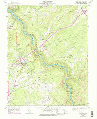 Fayetteville West Virginia Historical topographic map, 1:24000 scale, 7.5 X 7.5 Minute, Year 1969