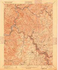 Fayetteville West Virginia Historical topographic map, 1:62500 scale, 15 X 15 Minute, Year 1910