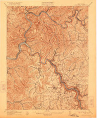 Fayetteville West Virginia Historical topographic map, 1:62500 scale, 15 X 15 Minute, Year 1910