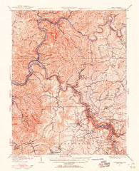 Fayetteville West Virginia Historical topographic map, 1:62500 scale, 15 X 15 Minute, Year 1928