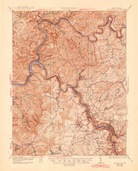 Fayetteville West Virginia Historical topographic map, 1:62500 scale, 15 X 15 Minute, Year 1931