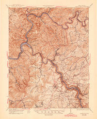 Fayetteville West Virginia Historical topographic map, 1:62500 scale, 15 X 15 Minute, Year 1931