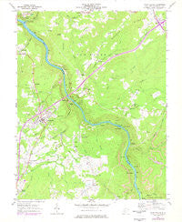 Fayetteville West Virginia Historical topographic map, 1:24000 scale, 7.5 X 7.5 Minute, Year 1969