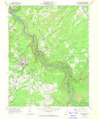 Fayetteville West Virginia Historical topographic map, 1:24000 scale, 7.5 X 7.5 Minute, Year 1969