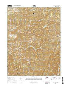 Fellowsville West Virginia Current topographic map, 1:24000 scale, 7.5 X 7.5 Minute, Year 2016