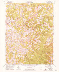 Fellowsville West Virginia Historical topographic map, 1:24000 scale, 7.5 X 7.5 Minute, Year 1958