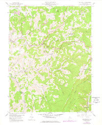 Fellowsville West Virginia Historical topographic map, 1:24000 scale, 7.5 X 7.5 Minute, Year 1958
