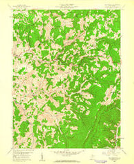 Fellowsville West Virginia Historical topographic map, 1:24000 scale, 7.5 X 7.5 Minute, Year 1958
