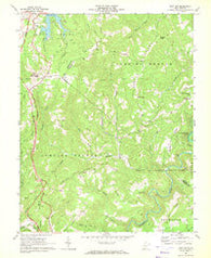 Flat Top West Virginia Historical topographic map, 1:24000 scale, 7.5 X 7.5 Minute, Year 1968