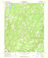 Flat Top West Virginia Historical topographic map, 1:24000 scale, 7.5 X 7.5 Minute, Year 1968