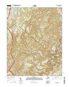 Flat Top West Virginia Historical topographic map, 1:24000 scale, 7.5 X 7.5 Minute, Year 2014