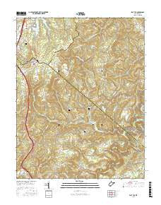 Flat Top West Virginia Current topographic map, 1:24000 scale, 7.5 X 7.5 Minute, Year 2016