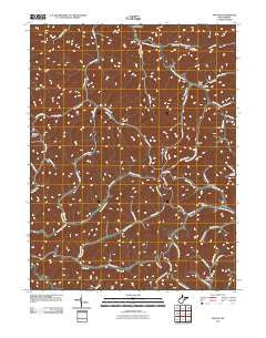 Folsom West Virginia Historical topographic map, 1:24000 scale, 7.5 X 7.5 Minute, Year 2011