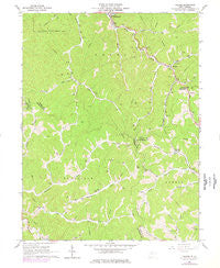 Folsom West Virginia Historical topographic map, 1:24000 scale, 7.5 X 7.5 Minute, Year 1961