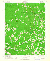 Folsom West Virginia Historical topographic map, 1:24000 scale, 7.5 X 7.5 Minute, Year 1961