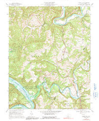 Forest Hill West Virginia Historical topographic map, 1:24000 scale, 7.5 X 7.5 Minute, Year 1968