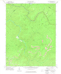 Fork Mountain West Virginia Historical topographic map, 1:24000 scale, 7.5 X 7.5 Minute, Year 1977