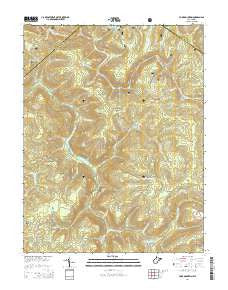 Fork Mountain West Virginia Historical topographic map, 1:24000 scale, 7.5 X 7.5 Minute, Year 2014