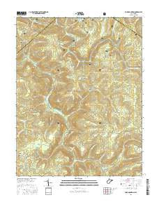 Fork Mountain West Virginia Current topographic map, 1:24000 scale, 7.5 X 7.5 Minute, Year 2016