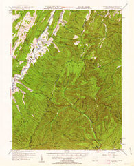 Fort Seybert West Virginia Historical topographic map, 1:62500 scale, 15 X 15 Minute, Year 1947