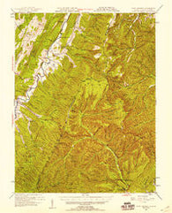 Fort Seybert West Virginia Historical topographic map, 1:62500 scale, 15 X 15 Minute, Year 1947