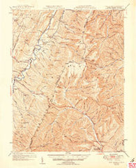 Fort Seybert West Virginia Historical topographic map, 1:62500 scale, 15 X 15 Minute, Year 1951
